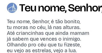 Teu nome, Senhor, é tão bonito (Sl 8) - Canta Igreja